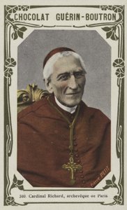 Kardinal Richard, archeveque de Paris (farget bilde) av French School