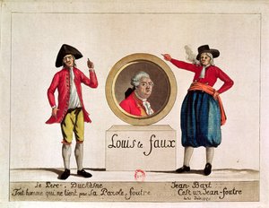 Karikatur av Louis XVI, Louis le Faux, fra Le Pere Duchesne, juni 1791 av French School
