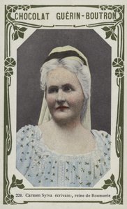Carmen Sylva-forfatter, dronning av Romania (farget bilde) av French School