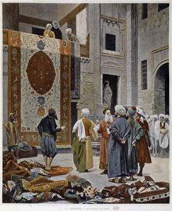 Teppeforhandlere i Egypt av French School