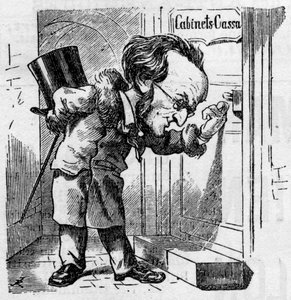 Cartoon by German composer Richard Wagner (1813-1883) av French School