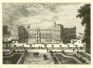 Castle of St Germain under Henry IVs regjeringstid av French School