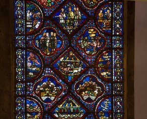 Cathedral of Chartres, glassmalerier: livet til noe, detaljsenter av French School