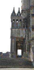 Cathedrale de chartres, detalj av sørportalen av French School