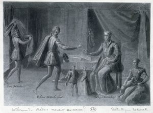 Catherine de Medici (1519-89) og hennes dverger av French School