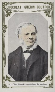 Cesar Franck , musikkkomponist (farget bilde) av French School