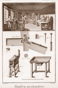 Character Foundry - "" The Great Encyclopedie, or Dictionary of the Sciences, Arts and Professions" av Denis Diderot (1713-1784) og Jean d