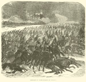 Anklagen for Cuirassiers ved Eylau (gravering) av French School