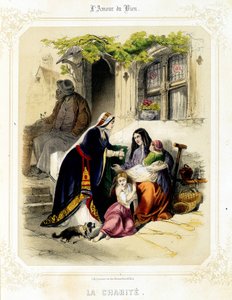 Veldedighet. Forelsket i Sauvageots gode, andre halvdel av 1800-tallet. av French School