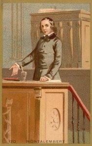 Charles Forbes Rene de Montalembert , fransk historiker
