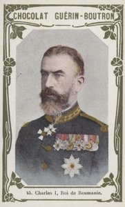 Charles I, konge av Romania (farget bilde) av French School