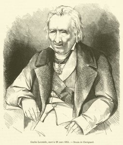 Charles Lacretelle, død 28. mars 1855 (gravering) av French School