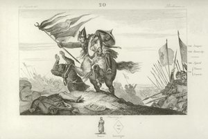 Charles Martel i slaget ved Tours, 732 av French School