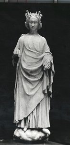 Charles VI (1368-1422) konge av Frankrike, fra Palais de Justice i Poitiers, original sent på 1300-tallet (gipsavstøpning) av French School