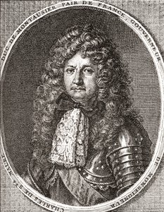 Charles de Sainte-Maure, hertug de Montausier, 1610 1690. Fransk soldat og guvernøren for dauphinen, Louis le Grand Dauphin. Fra Les Heures Libres utgitt 1908. av French School