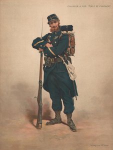 Jeger til fots, kampanjekjole av French School