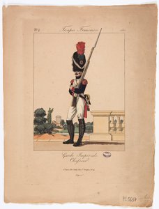 Chasseur av den keiserlige garde, franske tropper, nr. 4 av French School
