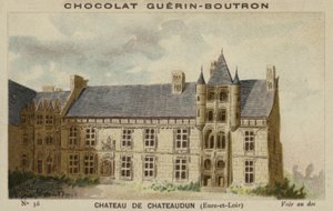 Slottet i Chateaudun, Eure-et-Loir av French School