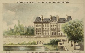 Slottet i Meudon, Seine-et-Oise av French School