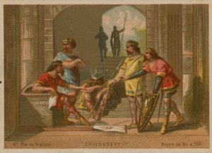 Childebert I, konge av Frankrike (ca 496-558) av French School