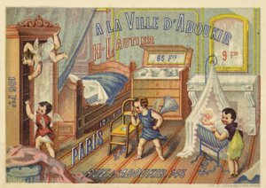 Barnesoverom, med cupids av French School