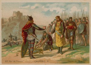 Chilperic II, konge av Frankrike (ca 672-721) av French School