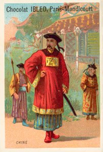 Kina (chromolitho) av French School