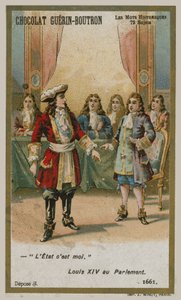 Chocolat Guerin-Boutron byttekort, Historic Words-serien av French School