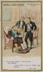 Chocolat Guerin-Boutron byttekort, Historic Words-serien av French School