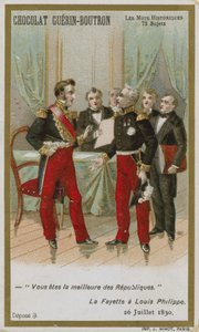 Chocolat Guerin-Boutron byttekort, Historic Words-serien av French School