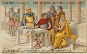 Chocolat Guerin Boutron handelskort av French School