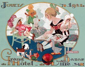 Juleleker. (Illustrasjon av French School