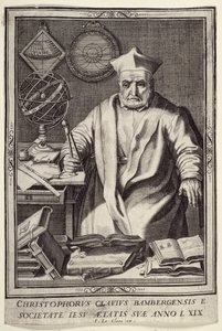 Christopher Clavius (1537-1612) 69 år gammel, utgitt av Jean Le Clerc, ca. 1606-07 av French School