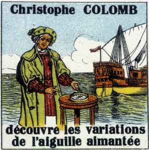 Christopher Columbus oppdager variasjonene til den magnetiske nålen av French School