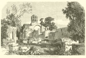 Cimetiere romain, en Arles (gravering) av French School