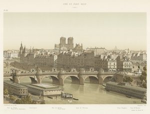 By og Pont-Neuf, 1840 av French School