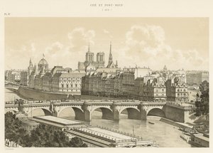By og Pont-Neuf, 1878 av French School