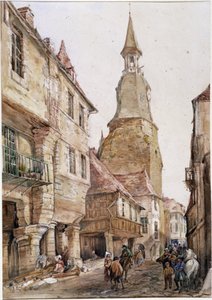 Klokketårn i Dinan av French School