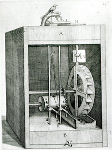 Urverksfugl, fra Les Reasons des Forces Mouvantes av Salomon de Caus (ca. 1576-1626), 1615 av French School