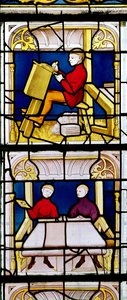 Cloth Merchants Window av French School