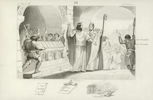 Clovis II, frankisk konge av Neustria og Burgund av French School