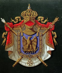 Våpenskjold til keiser Napoleon III (1808-73) av French School