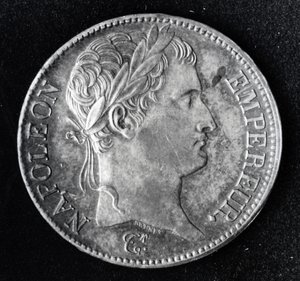 Mynt som viser Napoleon I (1769–1821) (metall)