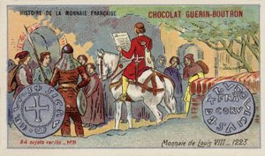 Mynter av Louis VIII av French School