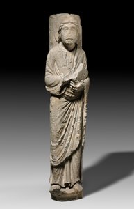 Columnar Figure of an Apostle, Châlons-sur-Marne, c.1180 (limestone) av French School