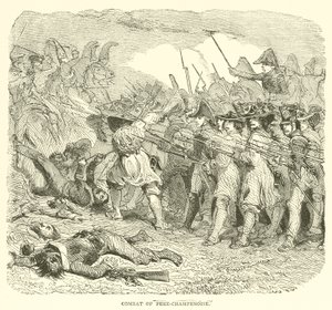 Combat of Fere-Champenoise (gravering) av French School