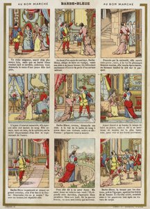 Tegneserie - Blått skjegg av French School