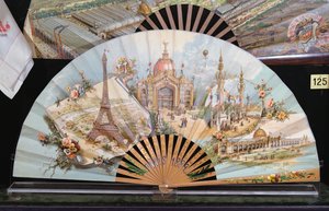 Jubileumsfan av 1889 Exposition Universelle i Paris av French School