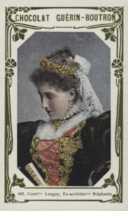 Grevinne Longay, eks-erkehertuginne Stephanie (farget bilde) av French School