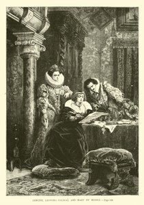 Concini, Leonora Galigai og Mary de Medici av French School